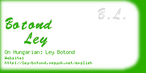 botond ley business card